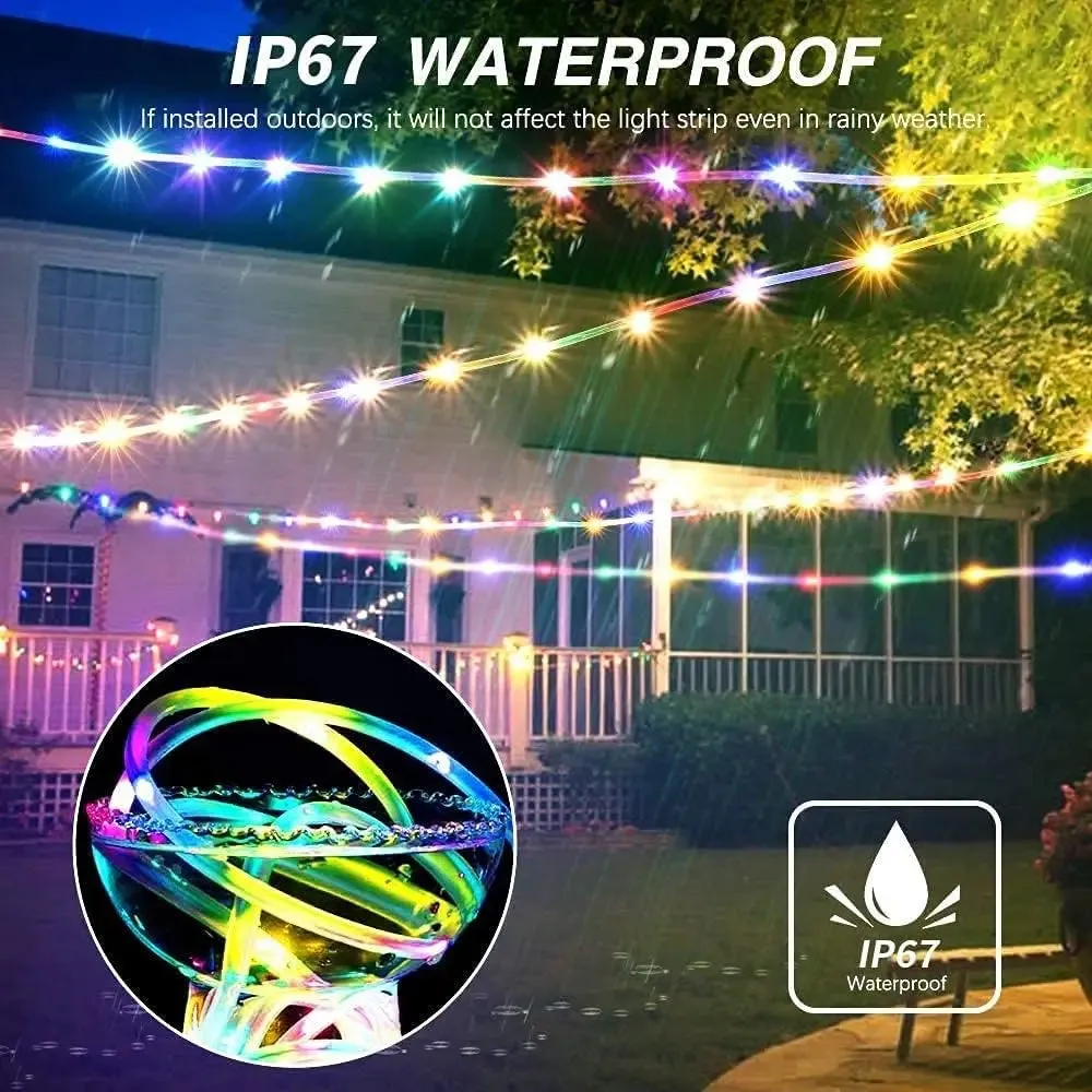 ✨ Solar String Light Outdoor Tube Rope Lights | Waterproof LED for Garden & Party Decor | Flexible & Durable Lighting