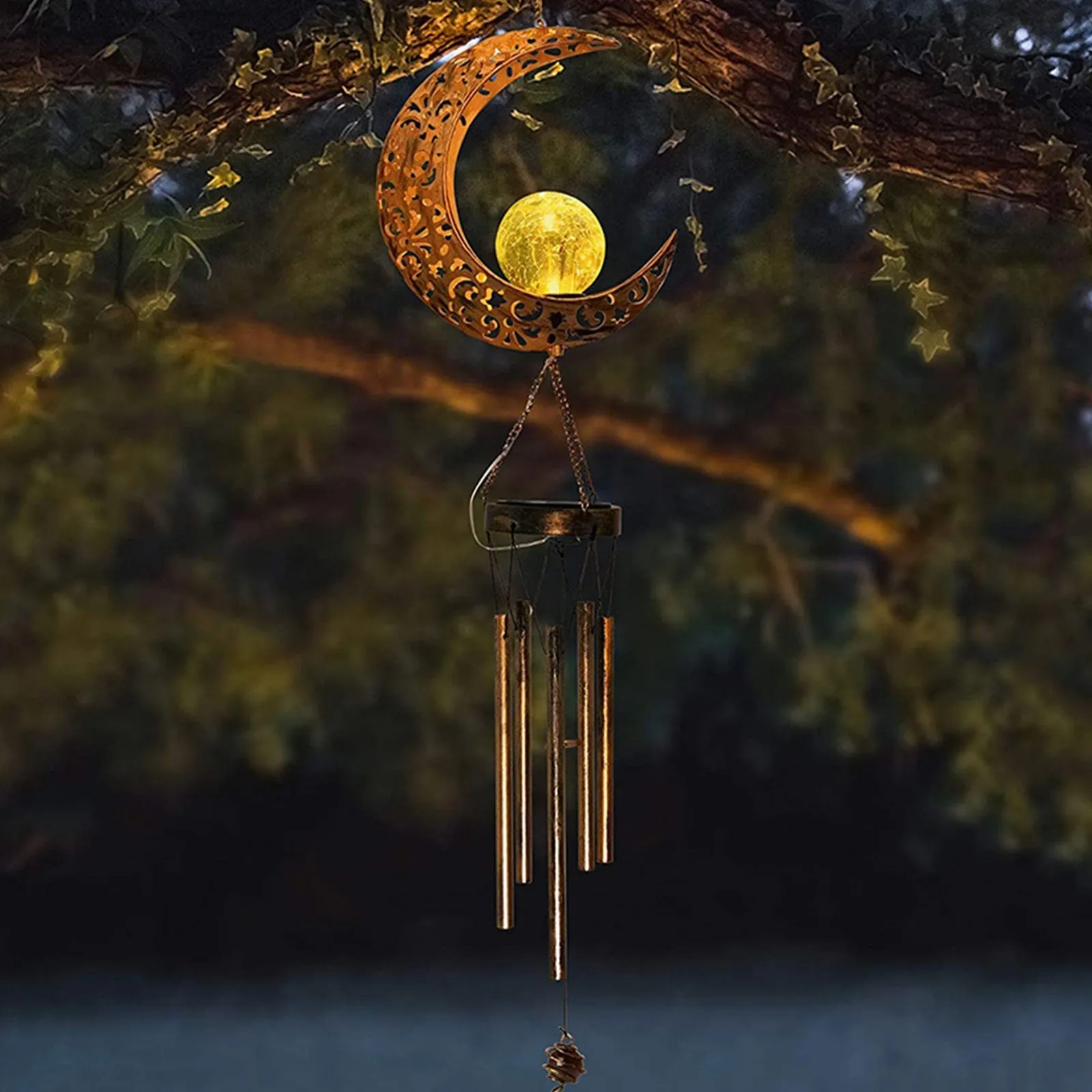 1 or 2 Pack Solar Wind Chime Light IP65 Waterproof Indoor and Outdoor