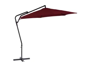 10ft Wine Red Cantilever Umbrella