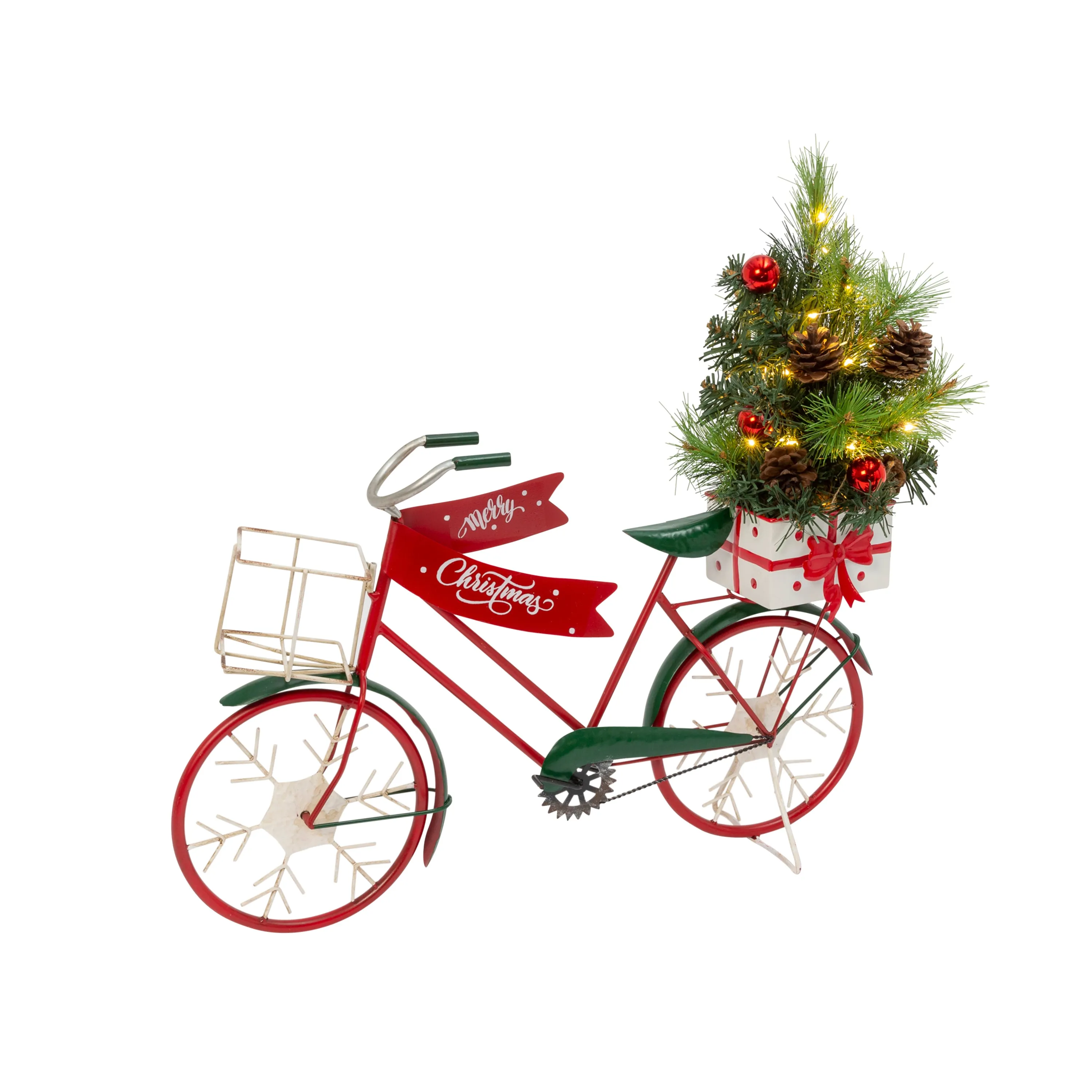 22 in. Illuminated Metal Holiday Bicycle