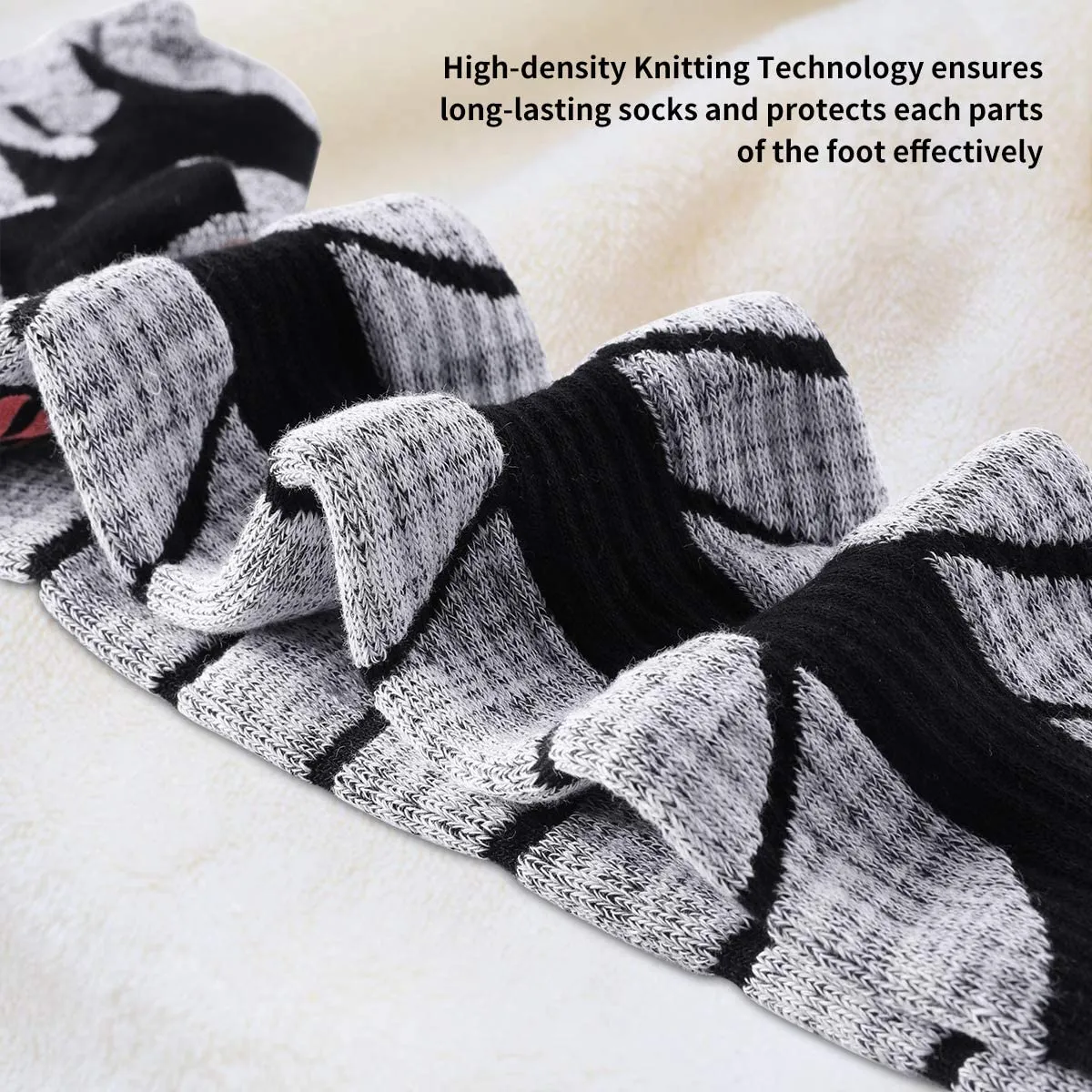 3 Pair Extra Thick Warm Snow Winter Skiing Socks