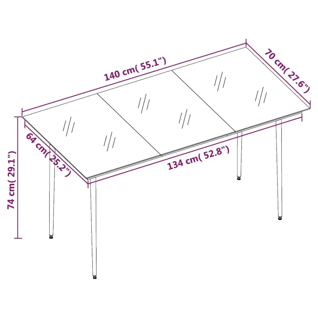 5 Piece Garden Dining Set Light Grey