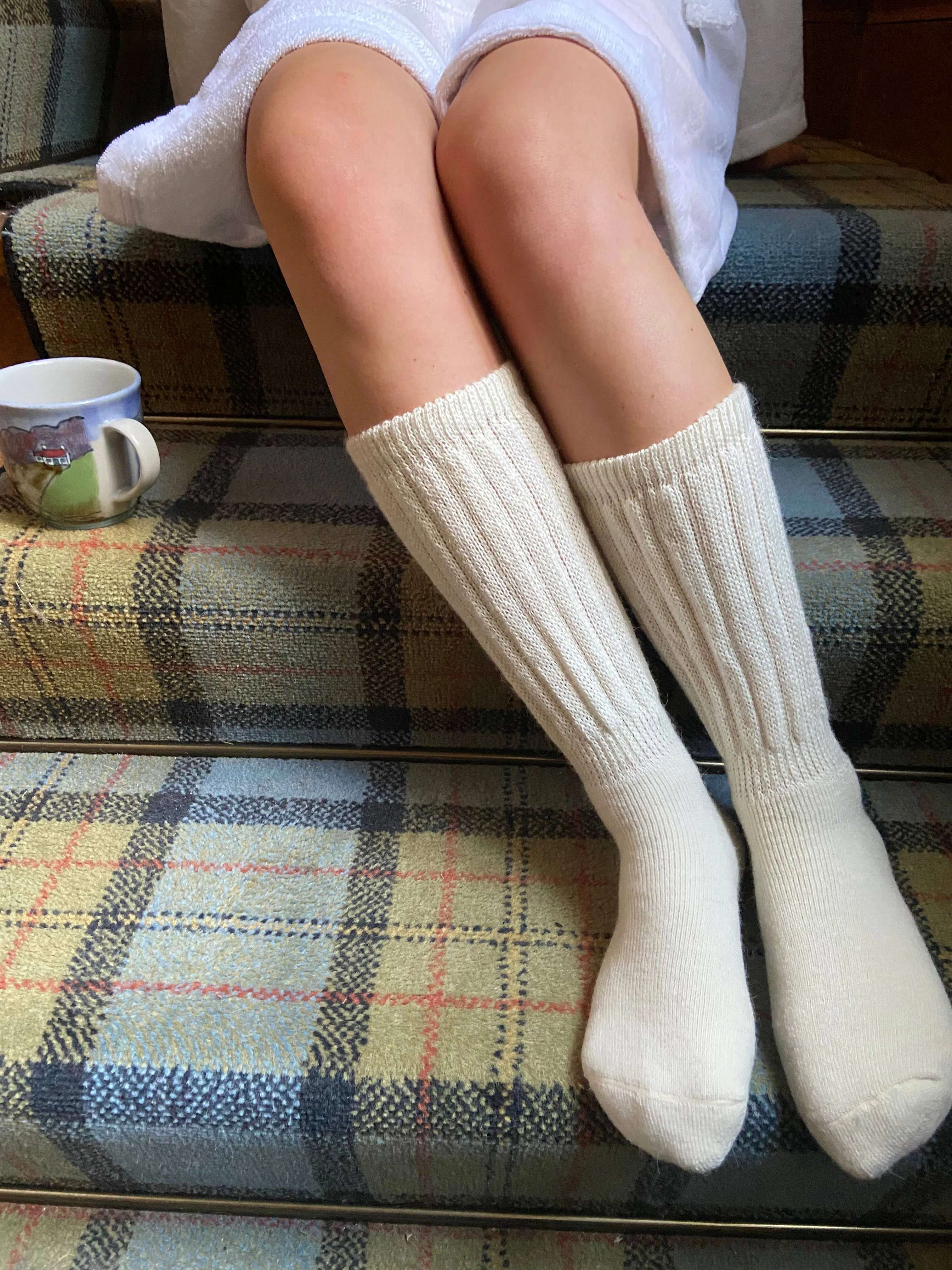 Alpaca Chunky Knee Socks