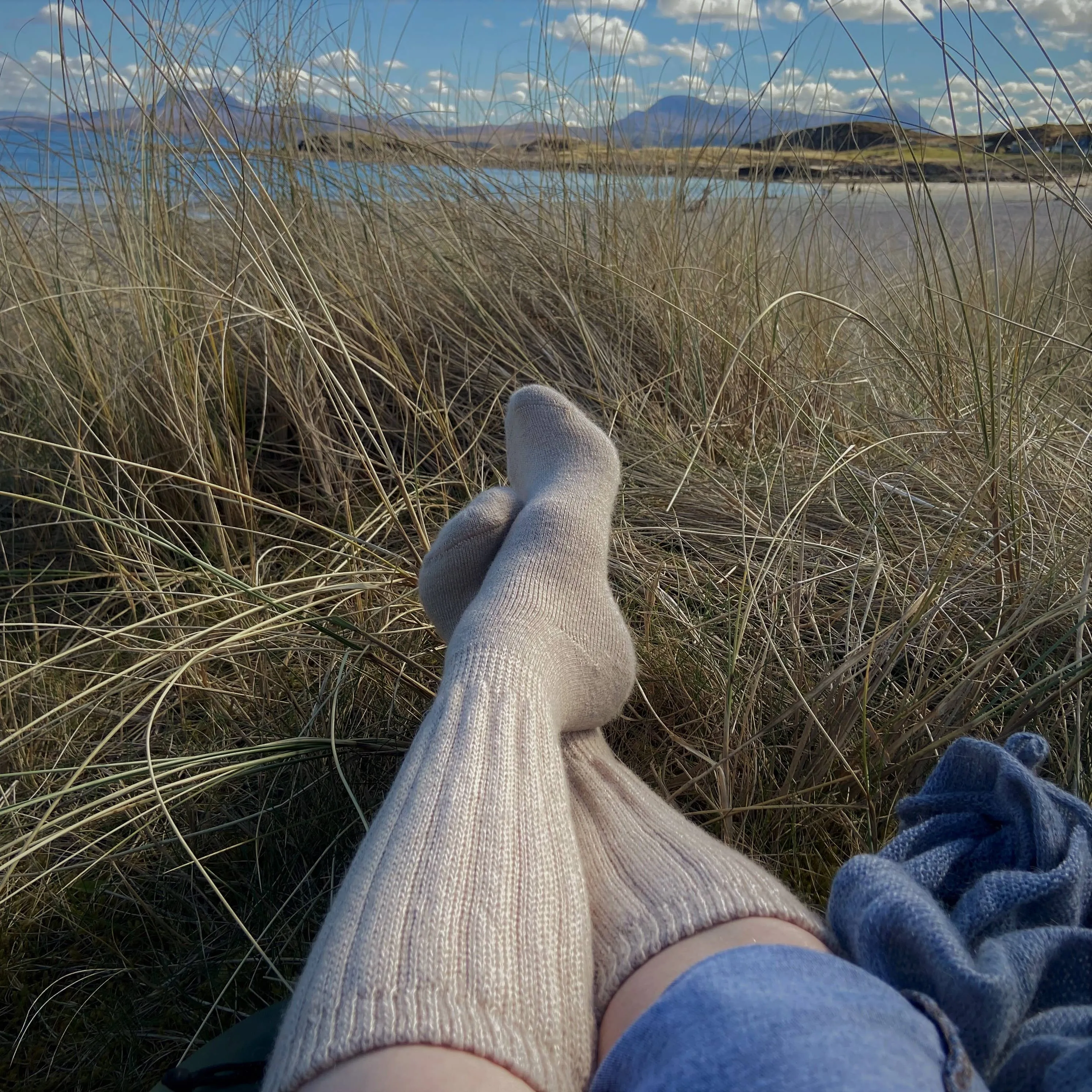 Alpaca Chunky Knee Socks