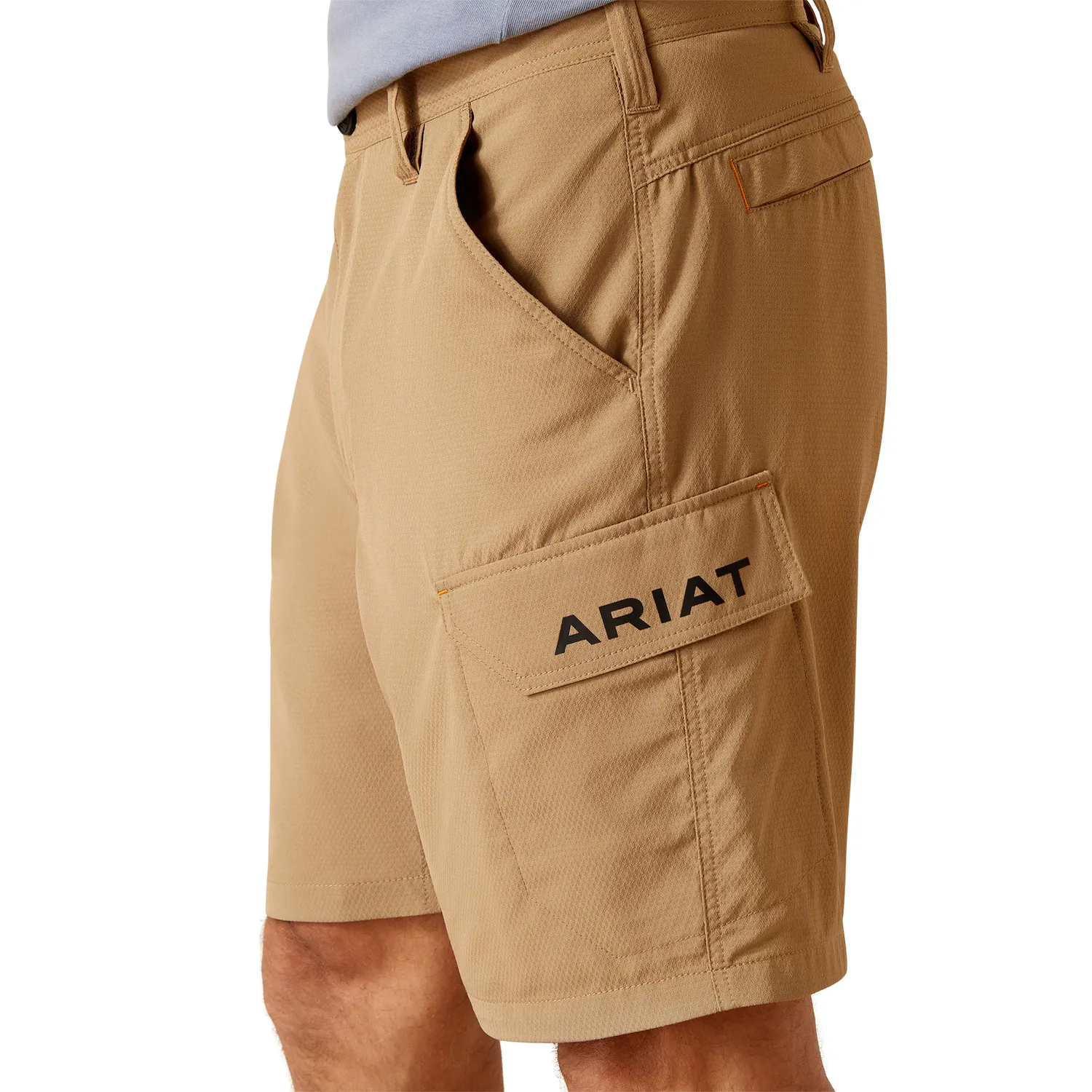 Ariat Men's Rebar DuraStretch Workflow Ultralight Shorts - Field Khaki