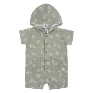 Baby Boys Palms Hooded Romper