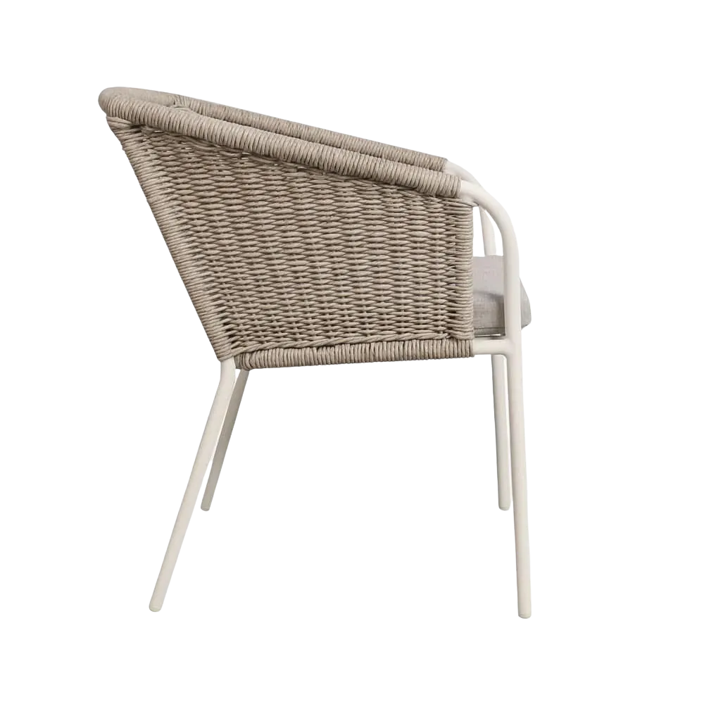 Becki Outdoor Wicker Dining Armchair