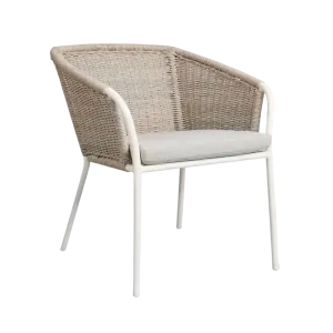 Becki Outdoor Wicker Dining Armchair