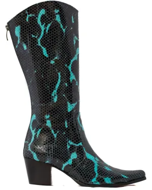 Black & Turquoise Lightning Modern Cowboy