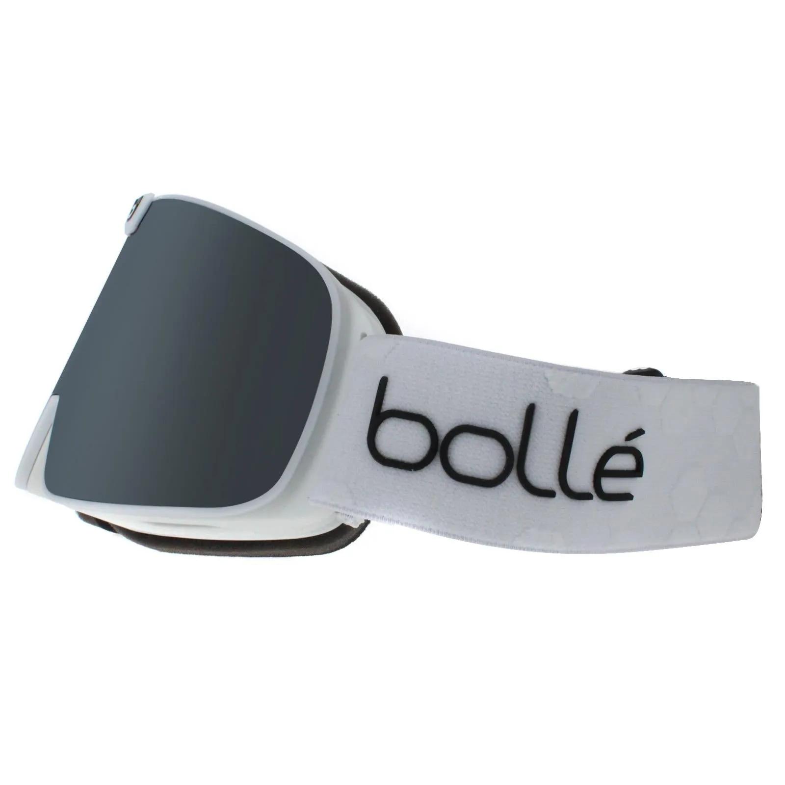 Bolle Ski Goggles Nevada Neo BG394002 Matte White Black Chrome & Light Vermillon Blue