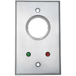 Camden CM-1110-7224 Key Switch, SPST Maintained, Red and Green 24V LEDs Mounted On Faceplate