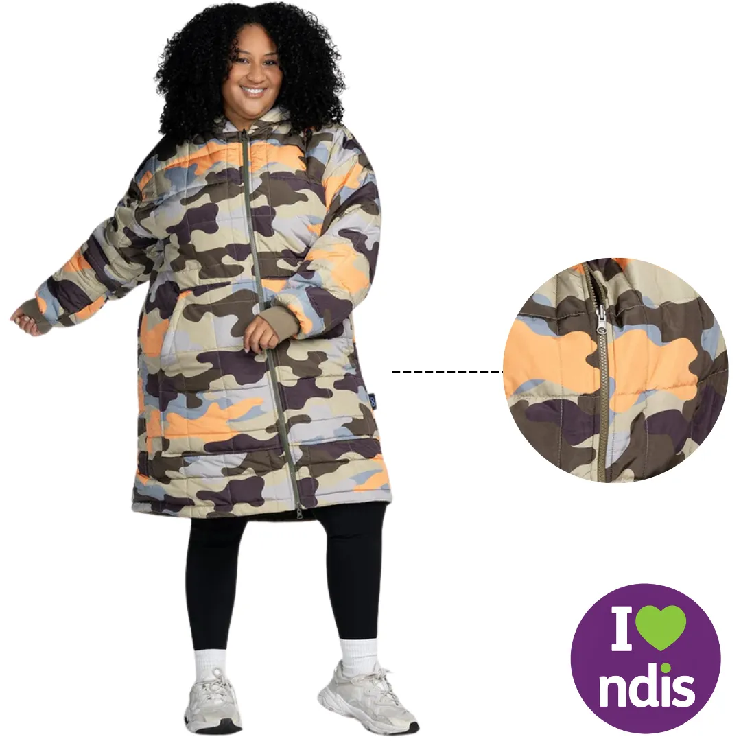 Camo Zip Through Outdoor Oodie Jacket ™