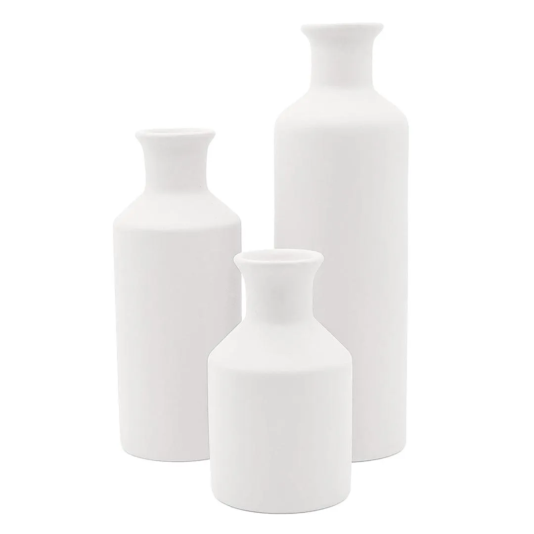 Ceramic Bud Vases, Modern Decorative Vases Small & Tall Vases