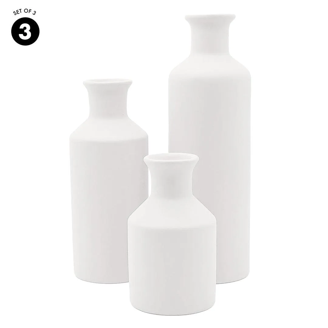 Ceramic Bud Vases, Modern Decorative Vases Small & Tall Vases