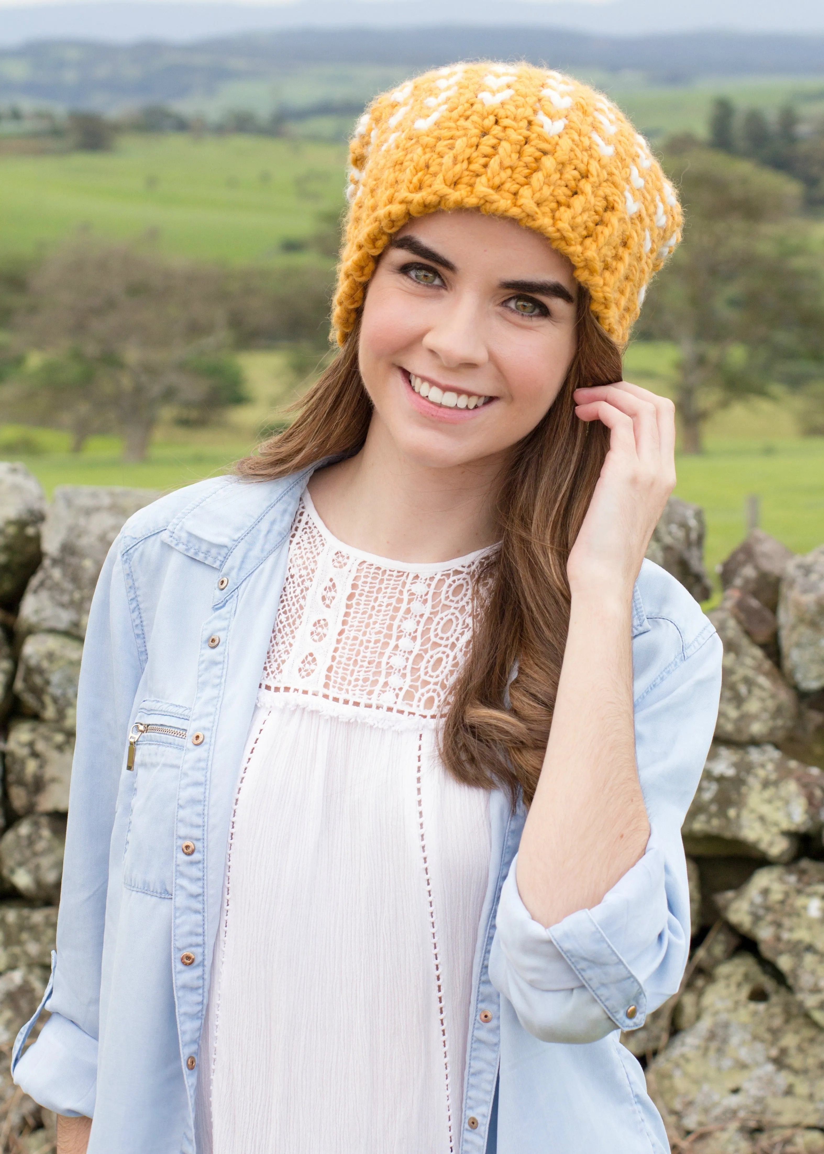 Crochet Kit - Fair Isle Biscotti Hat