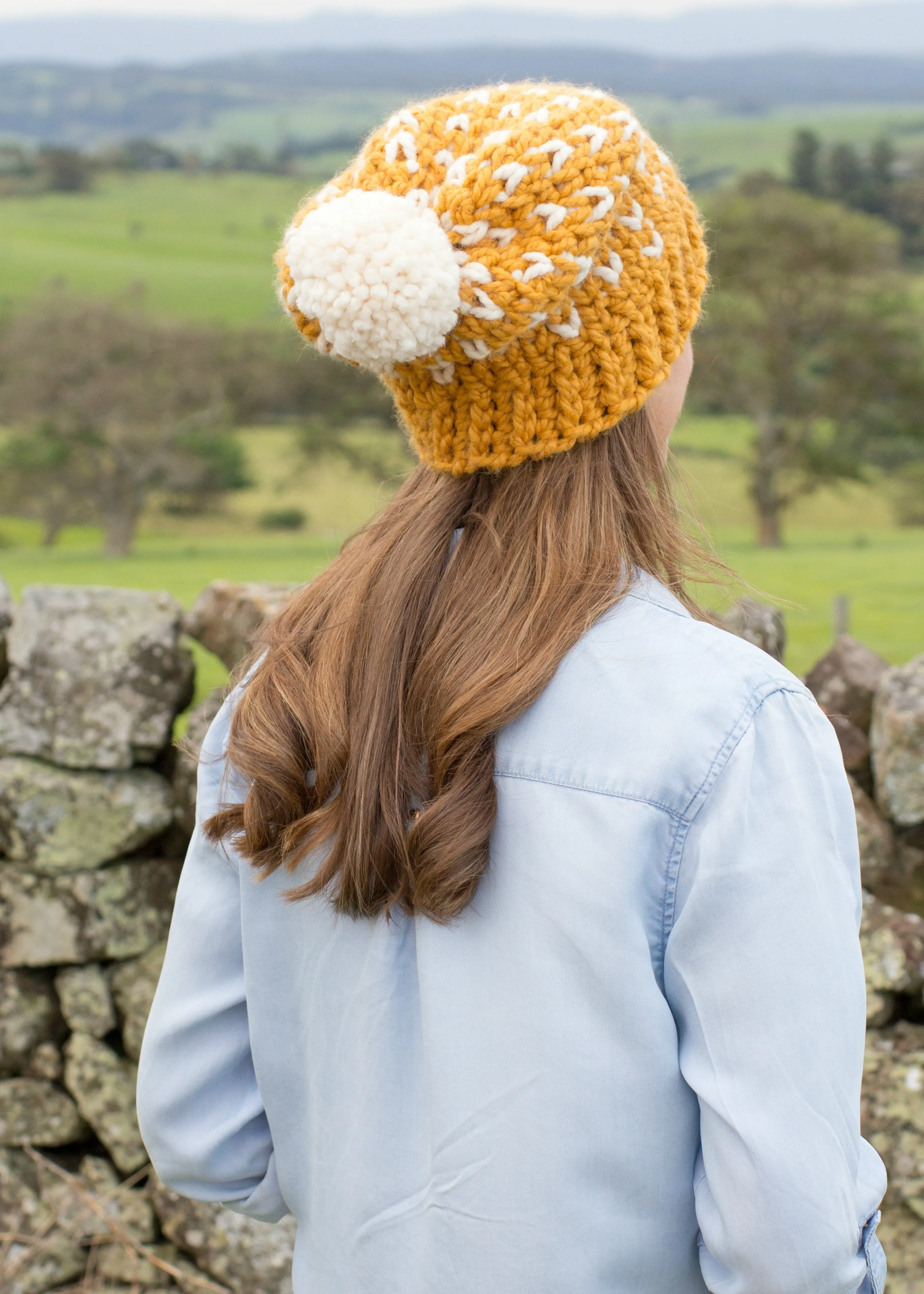 Crochet Kit - Fair Isle Biscotti Hat