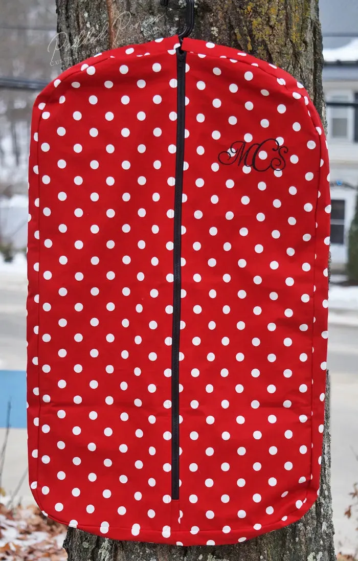 Custom Polka Dot Garment Bag