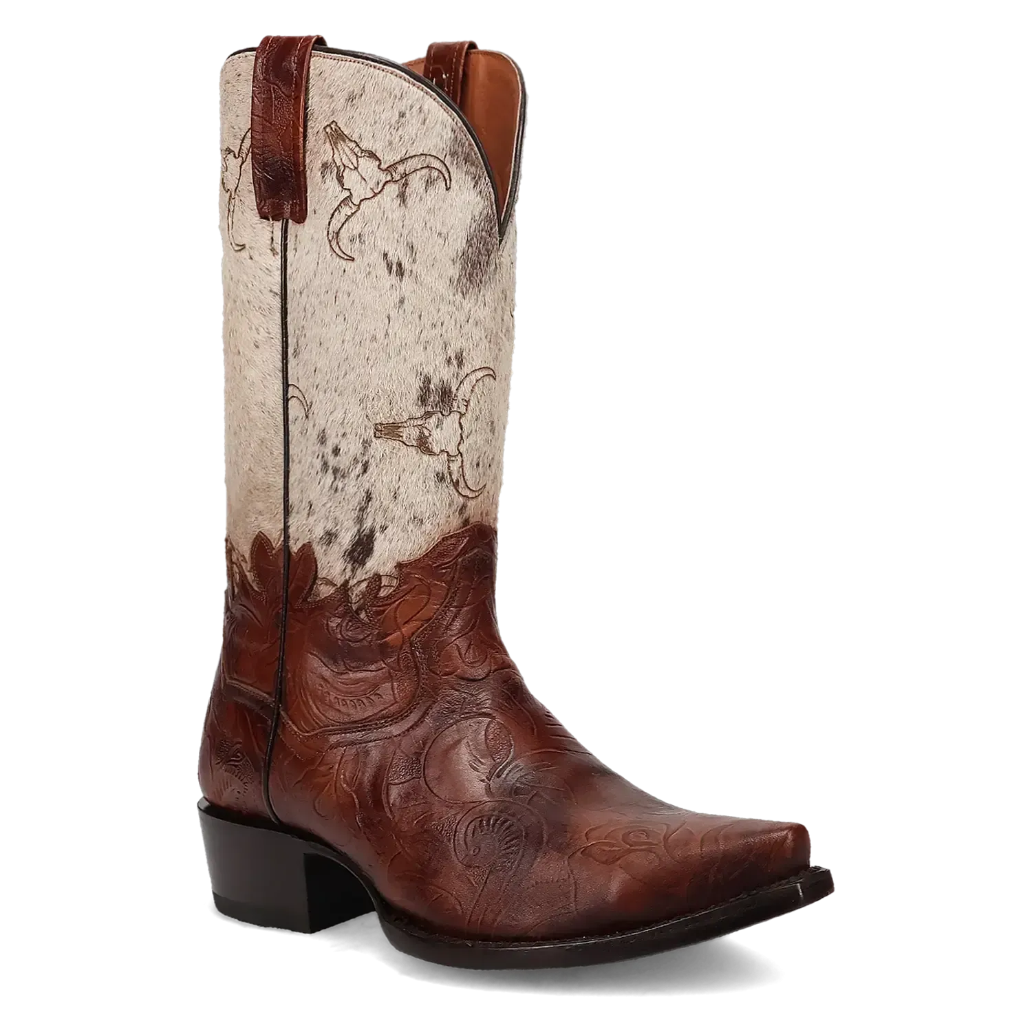 Dan Post Rodeo - Men's Hair-On Leather Cowboy Boots