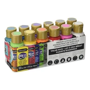 DecoArt Americana Acrylic Paint Value Pack 12pk