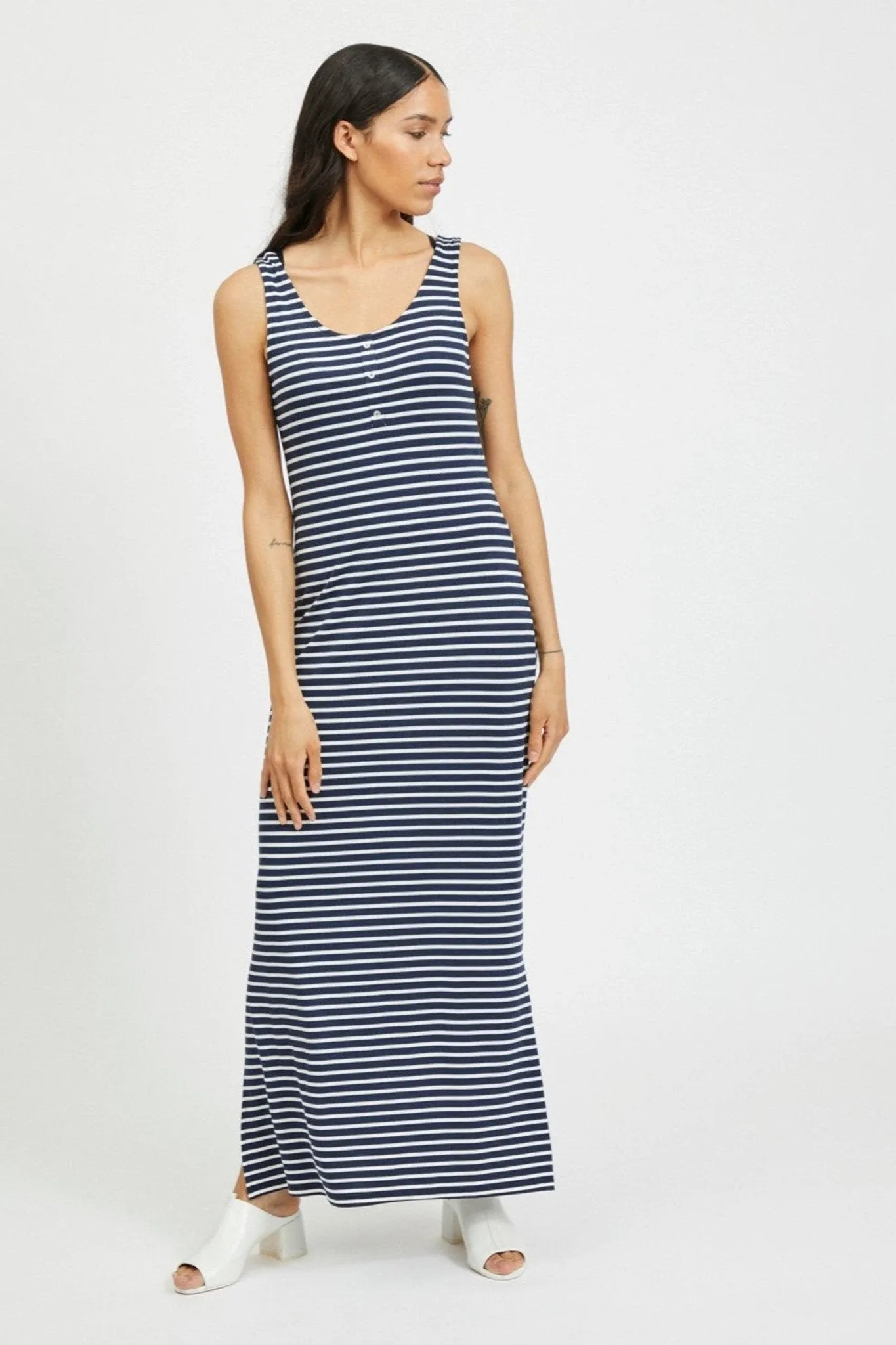 Dell Maxi Dress - Navy Blazer/Snow White