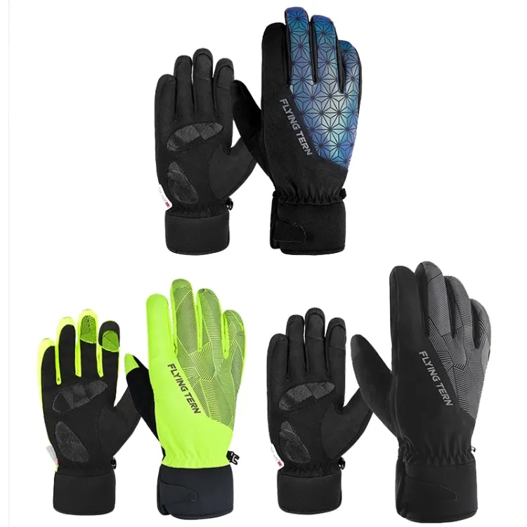 FLYING TERN 315 Thicken Cycling Windproof Warm Touch Screen Gloves, Size: XL(Colorful)