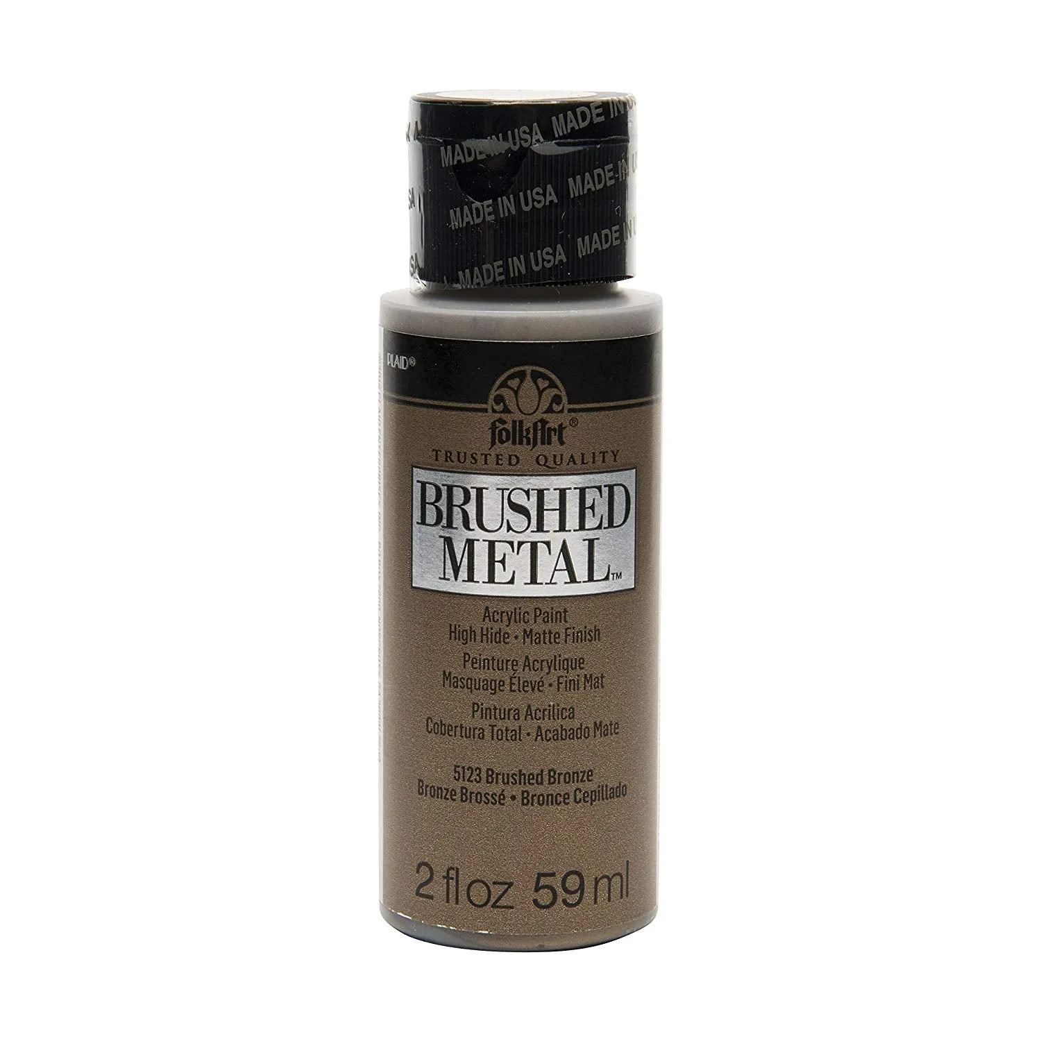 Folkart Brushed Metal Acrylic Paints Bronze