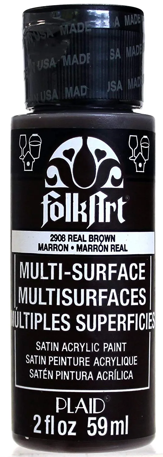 Folkart Multi-Surface Paint - Real Brown