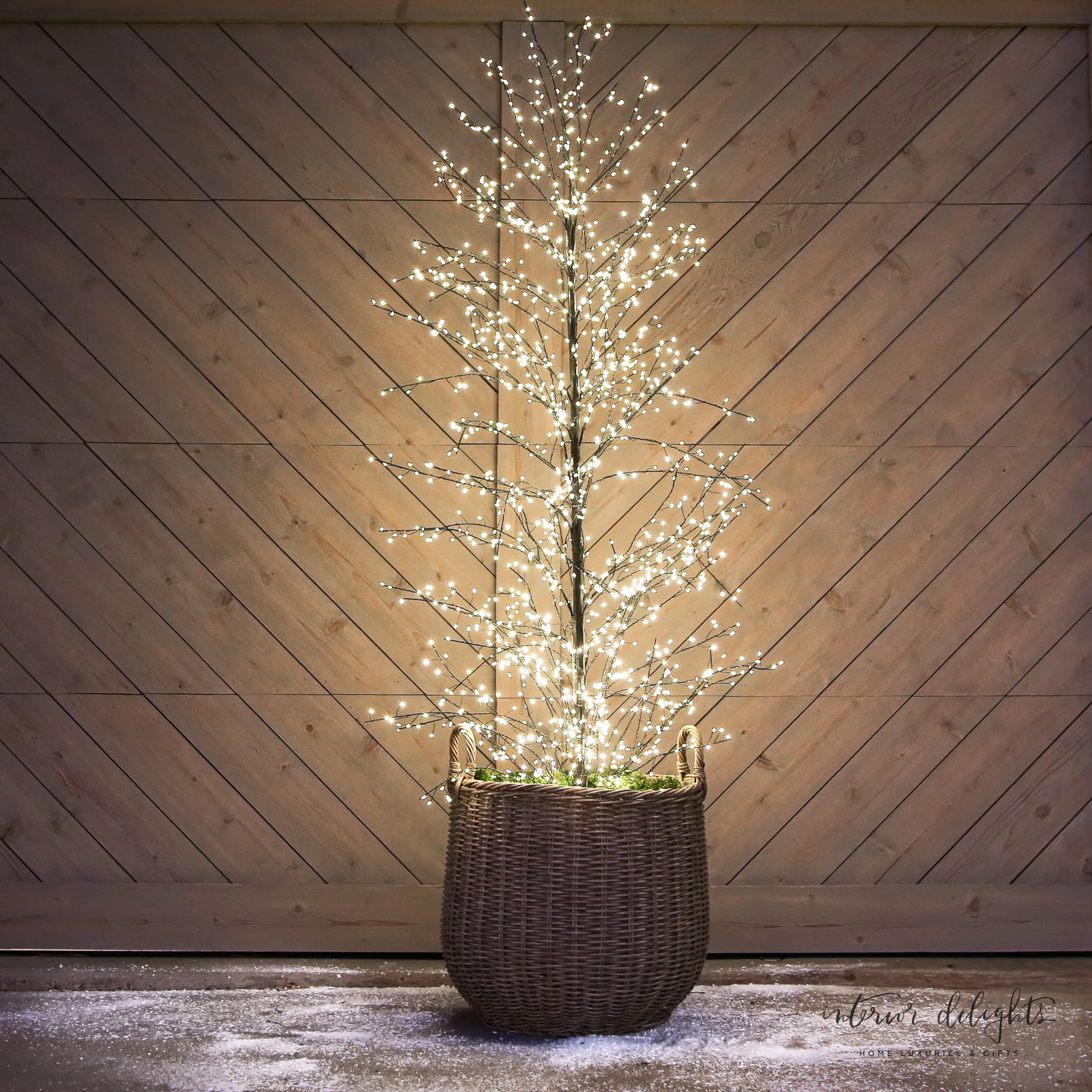 Full Trunk Sparkle Tree-Choose from Two Styles-BASKETS AND PLANTERS NOT INCLUDED