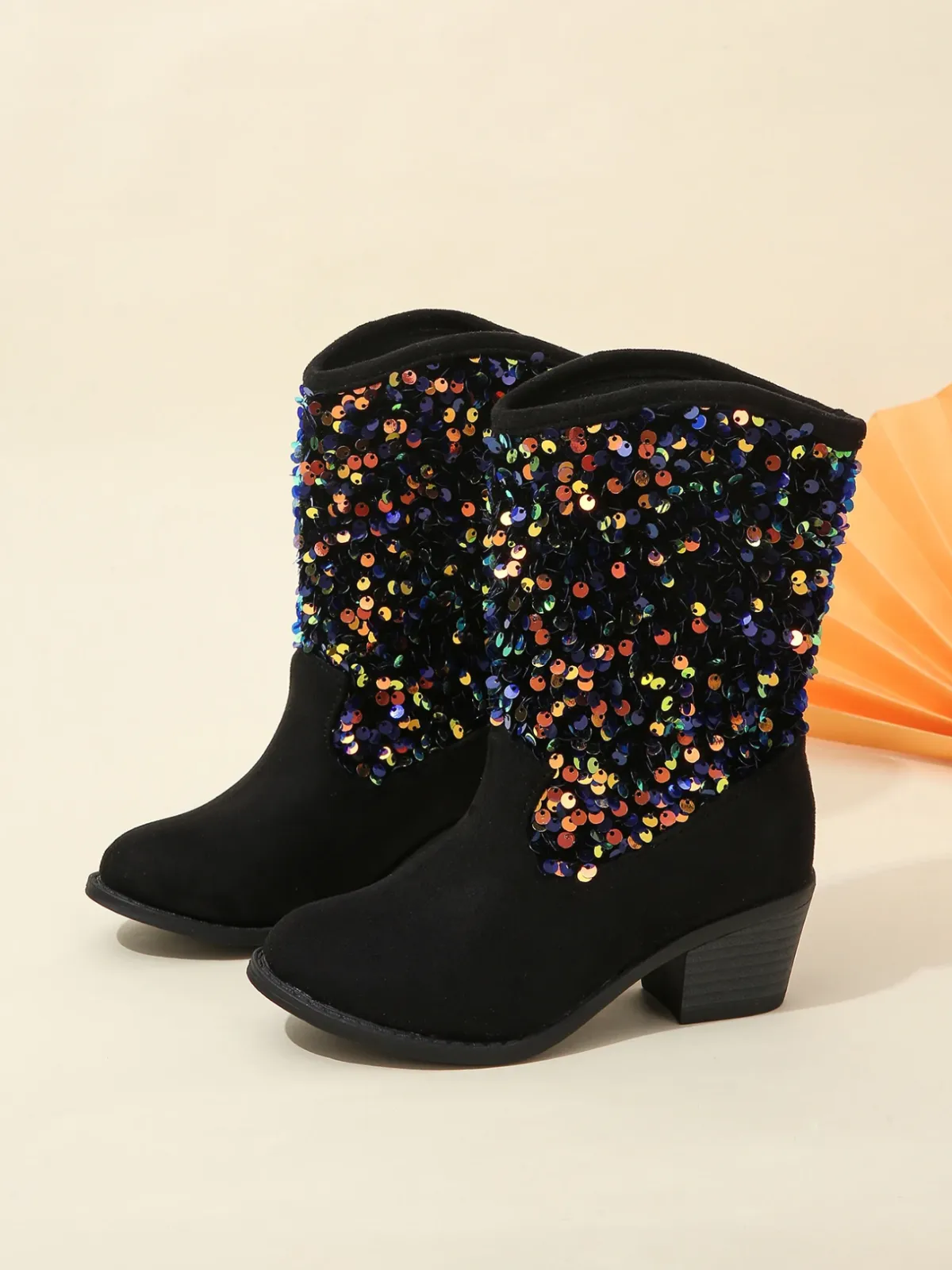 Girls Sequined Elegant Unique Boots By Liv and Mia