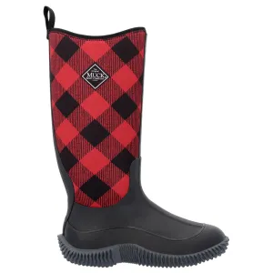 Hale Tall Plaid Round Toe Pull On Boots