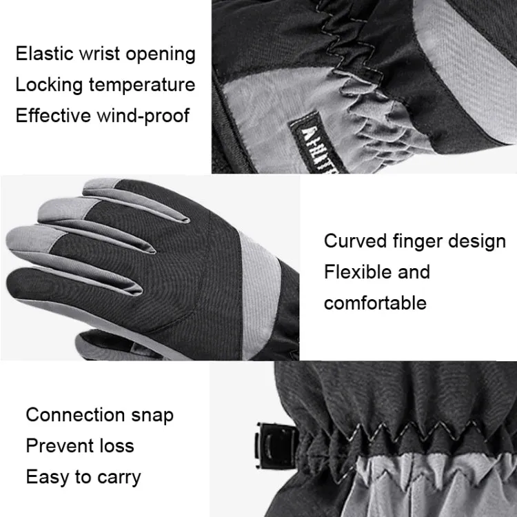 HLINTRANGE 061 Skiing Warm Gloves Sports Riding Waterproof Touch Screen Gloves, Size: L(Flexible)