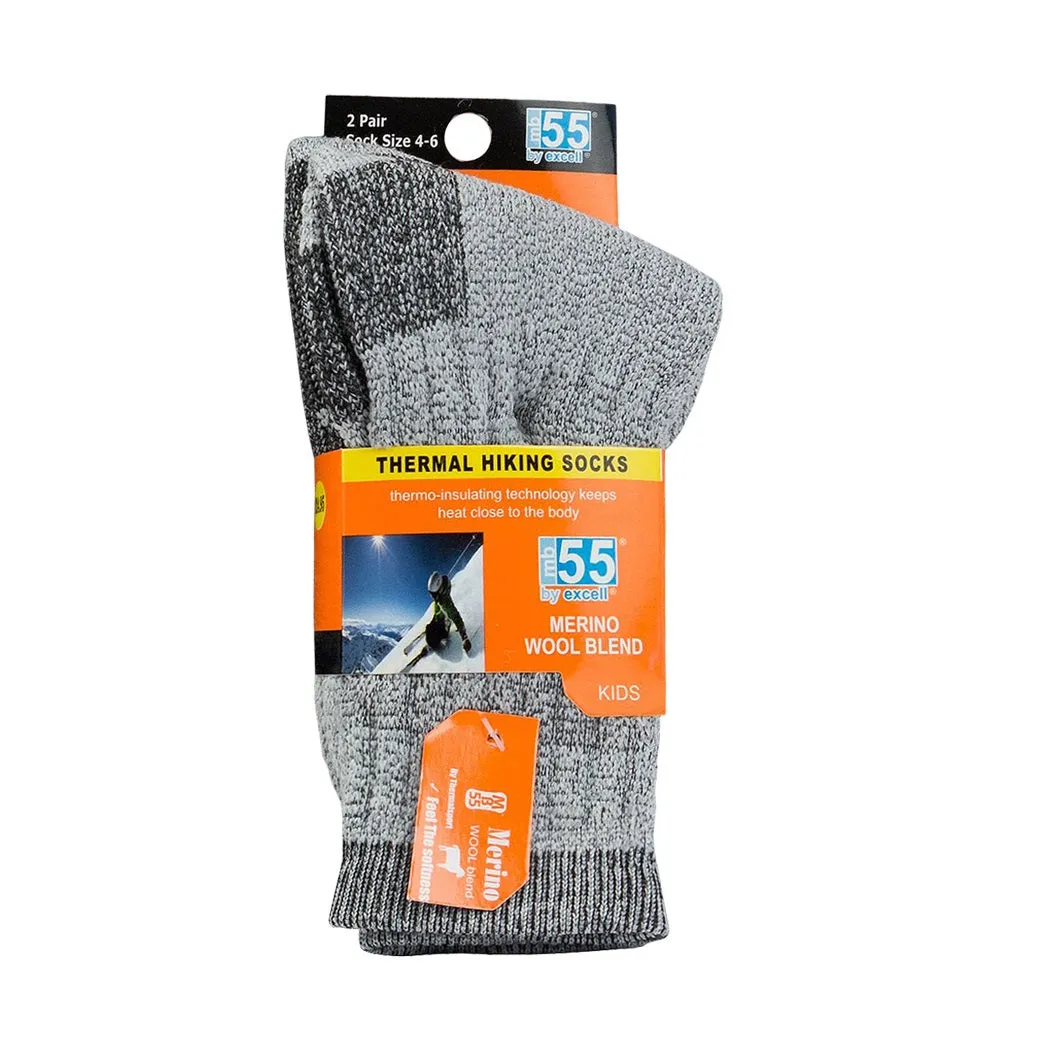 Kids Merino Wool Thermal Hiking Winter Socks