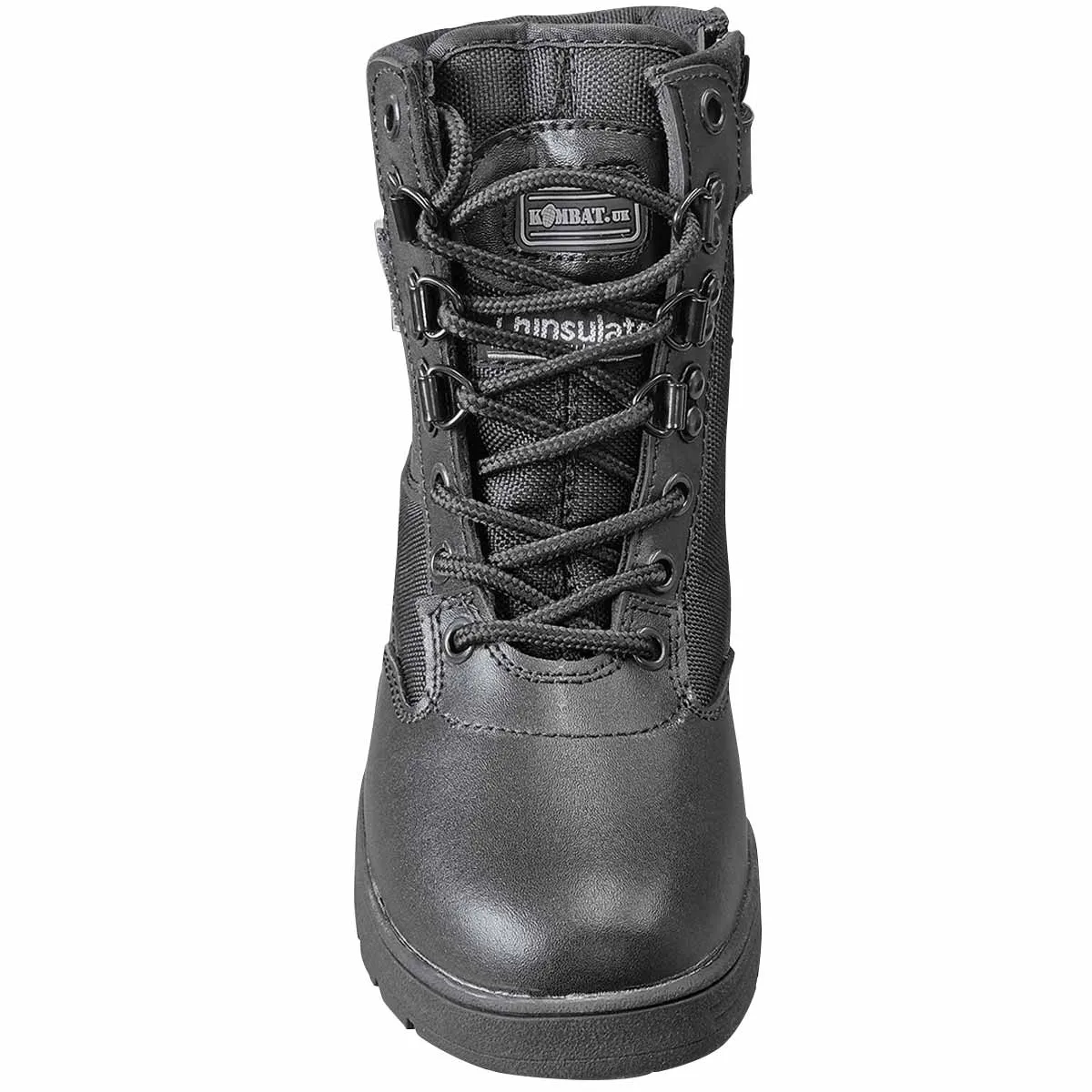 Kombat Kids Half Leather Patrol Boots Black