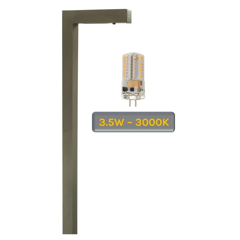 Luminaire 4 Pack Solid Brass Contemporary Path & Area Lights