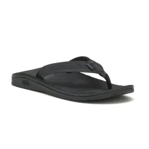 Men's Chaco Classic Leather Flip Color: Black