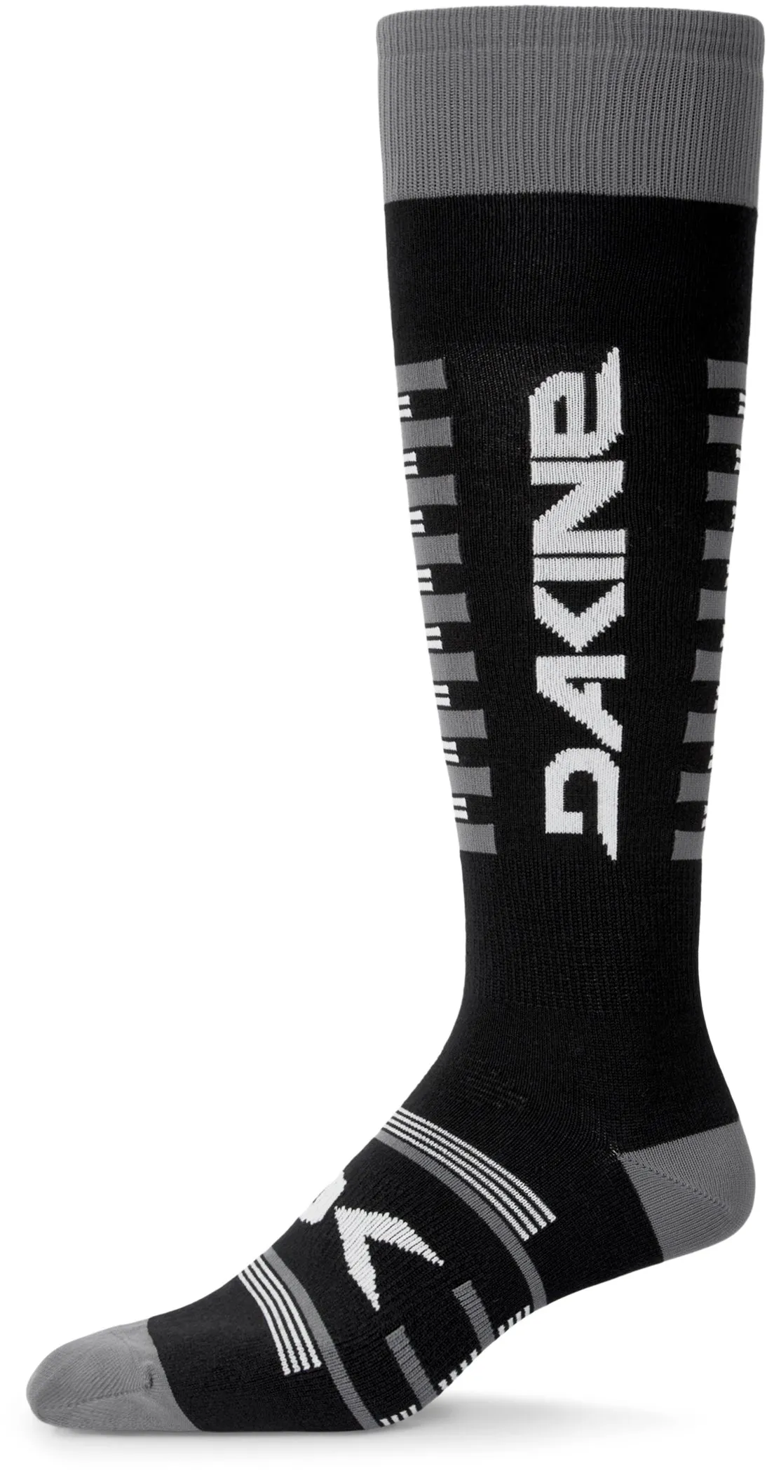 Mens Thinline Merino Sock - Black/Grey