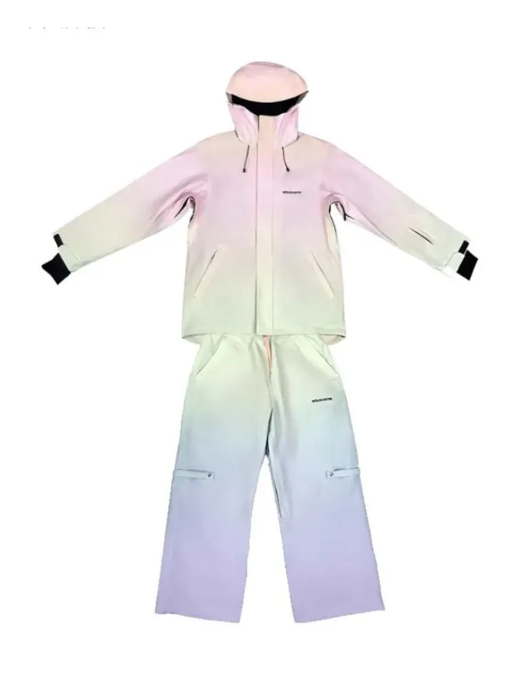 Molocoster 3L Rainbow Unicorn Snow Suit - Men's