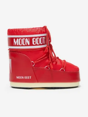 Moon Boot Girls Icon Low Boots in Red