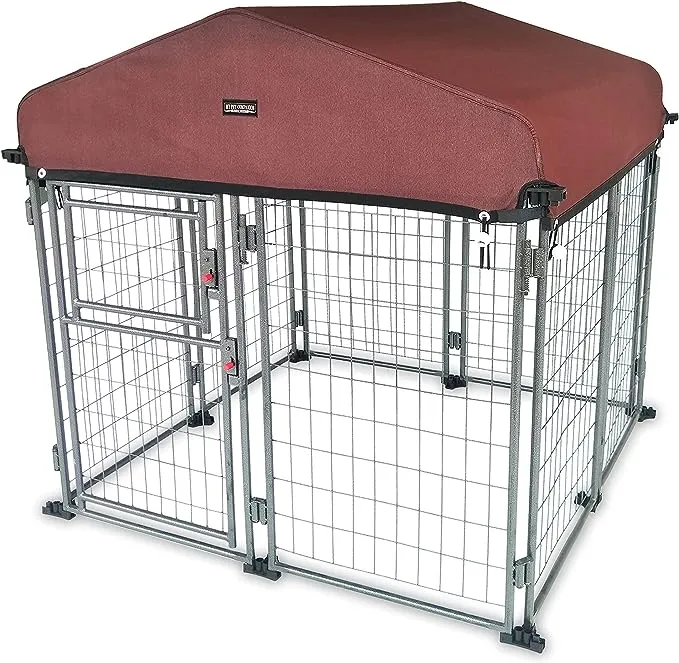 Neocraft My Pet Companion Dog Kennel with Roof Cover (4.5’) - Weather Resistant (4.5')