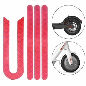 One Font U-shaped Reflective Strip for Xiaomi M365 Pro Electric Scooter Front and Rear Wheels(Red)