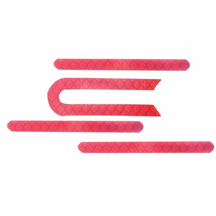 One Font U-shaped Reflective Strip for Xiaomi M365 Pro Electric Scooter Front and Rear Wheels(Red)