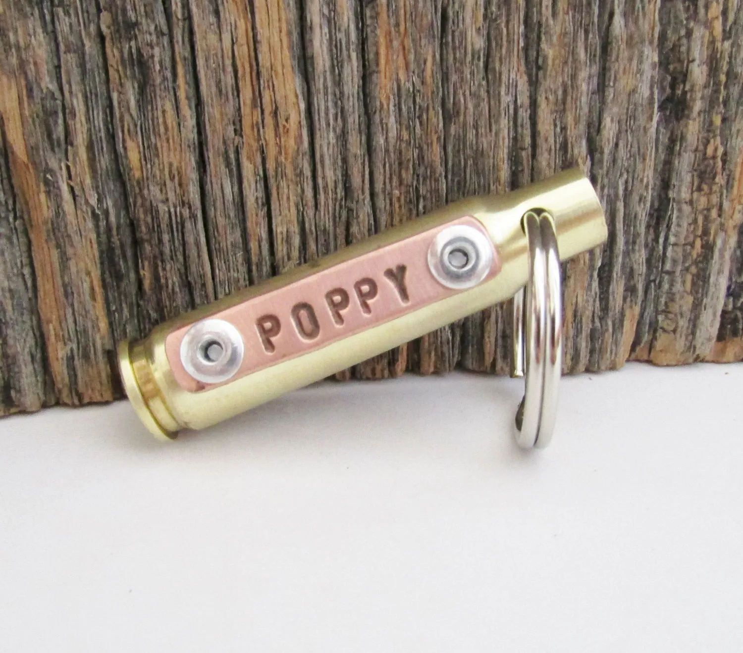 Personalized Bullet Keychain - Custom Hunting Gift for Grandpa