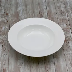 Professional Rolled Rim White Deep Plate 11" inch | 25 Oz