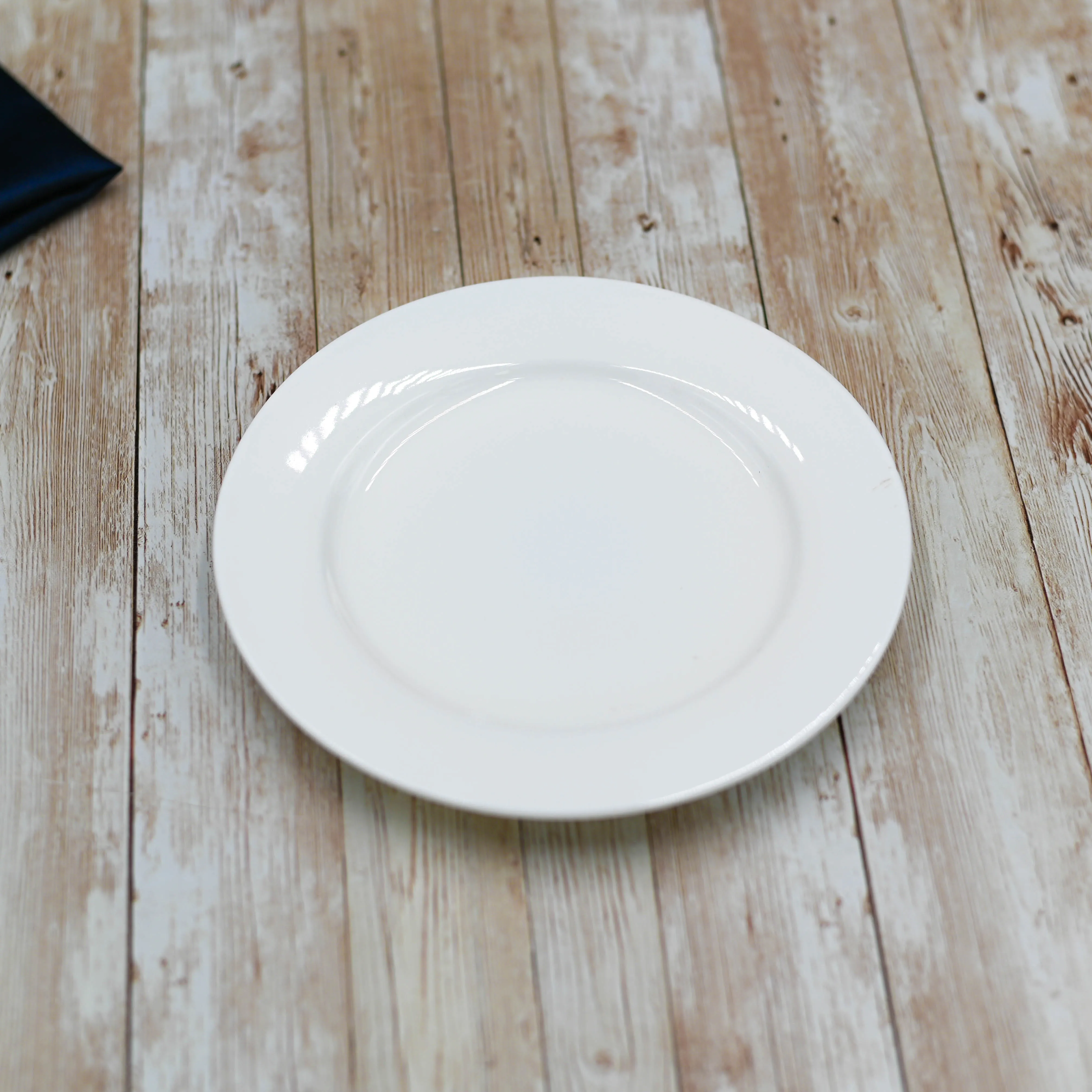 Professional Rolled Rim White Dessert Plate 8" inch | 20 Cm