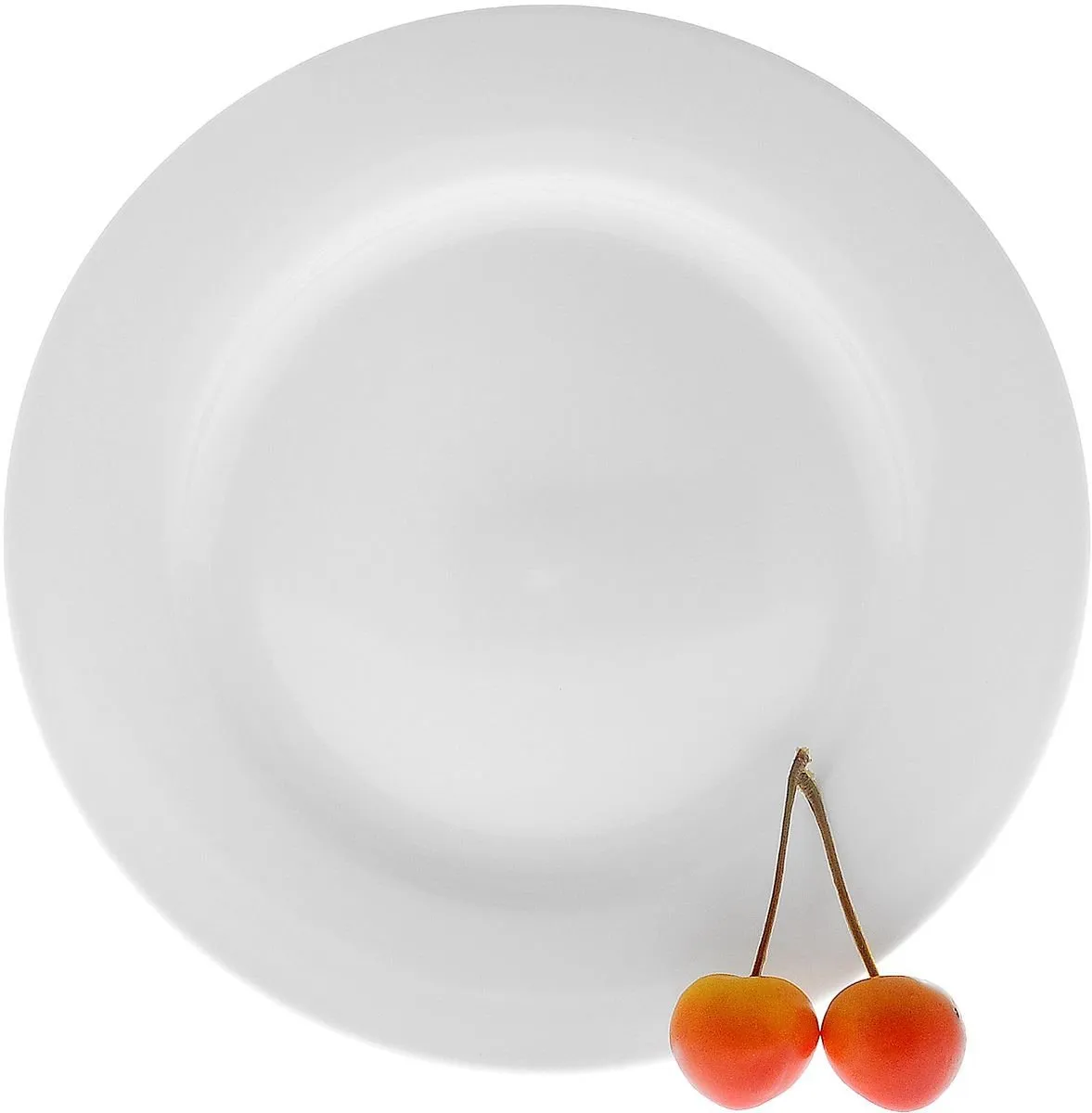 Professional Rolled Rim White Dessert Plate 8" inch | 20 Cm