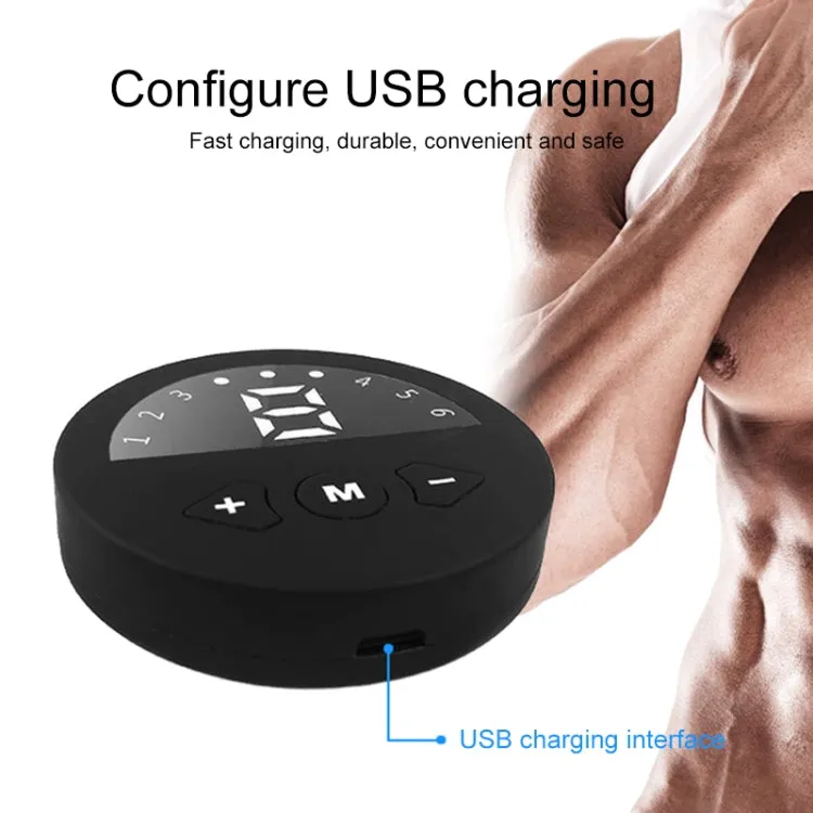 Q88Q USB Charging Abdominal Muscle Sticker Abdominal Muscle Trainer with LED Digital Display, Single Abdominal Muscle Sticker