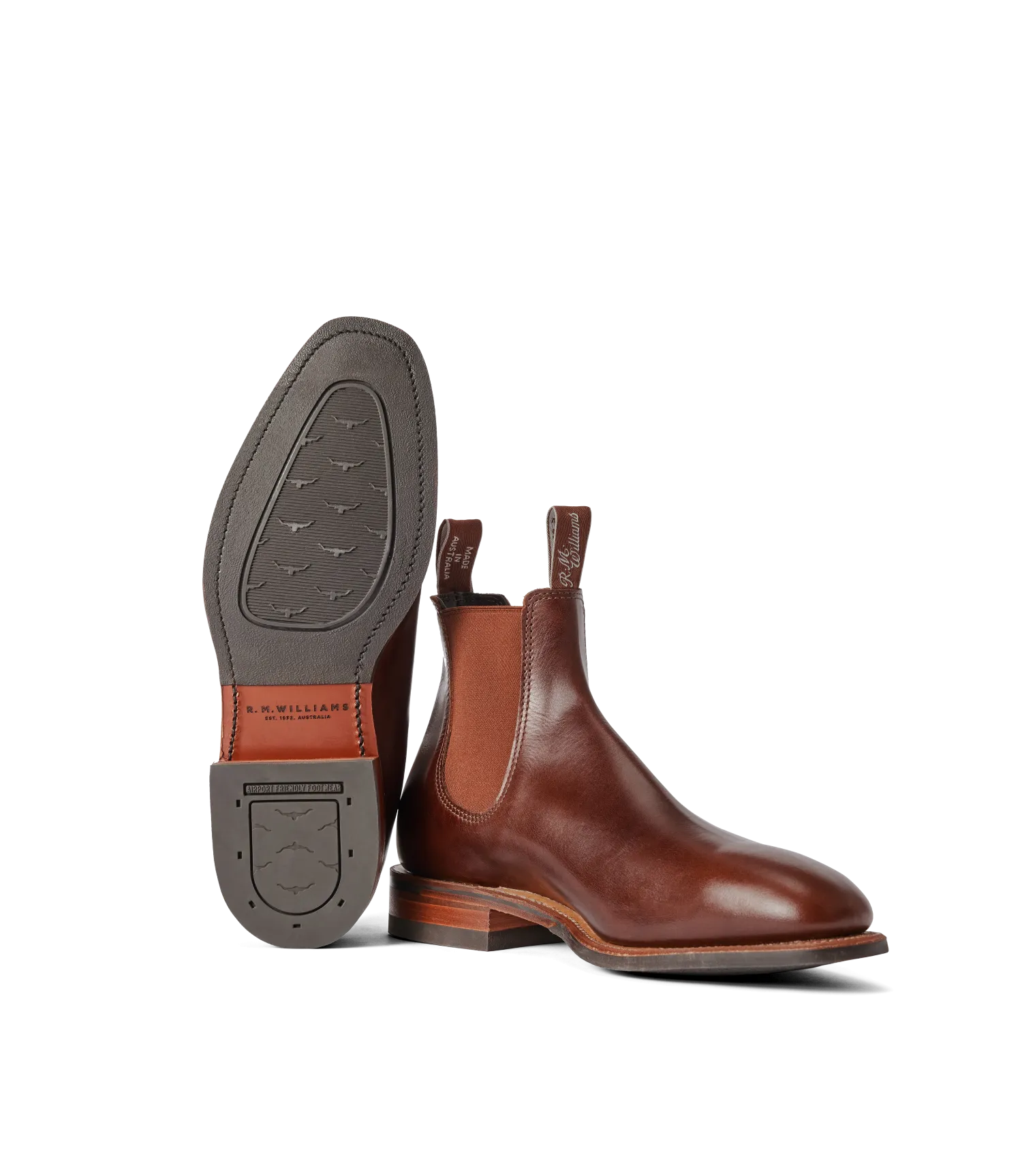 R.M.Williams - Dynamic Flex Craftsman - Pull Up Leather - Mid Brown Saddle - G Fit