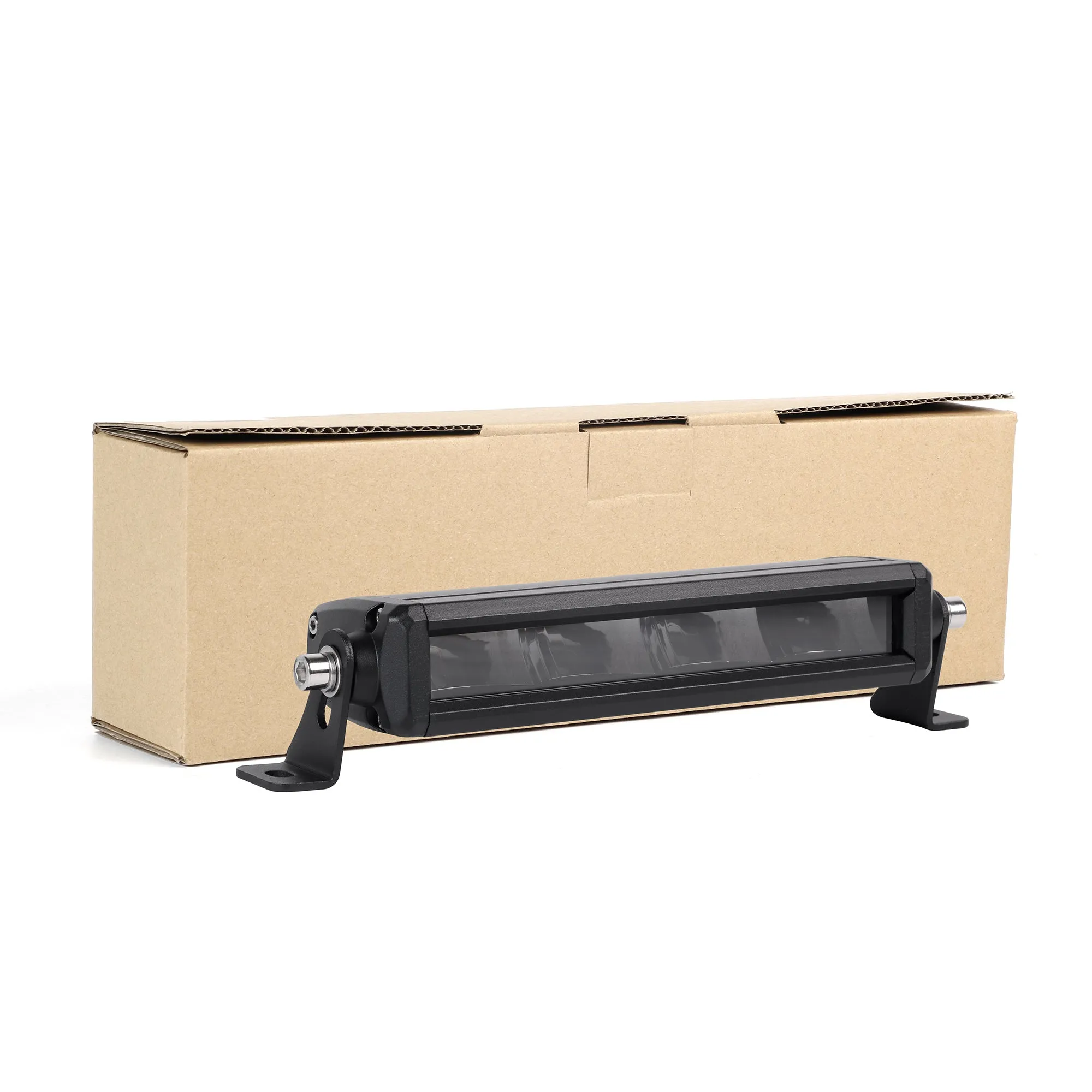 Rock Series 8 Inch Single Row Dual Beam LED Off-Road Light Bar White and Amber