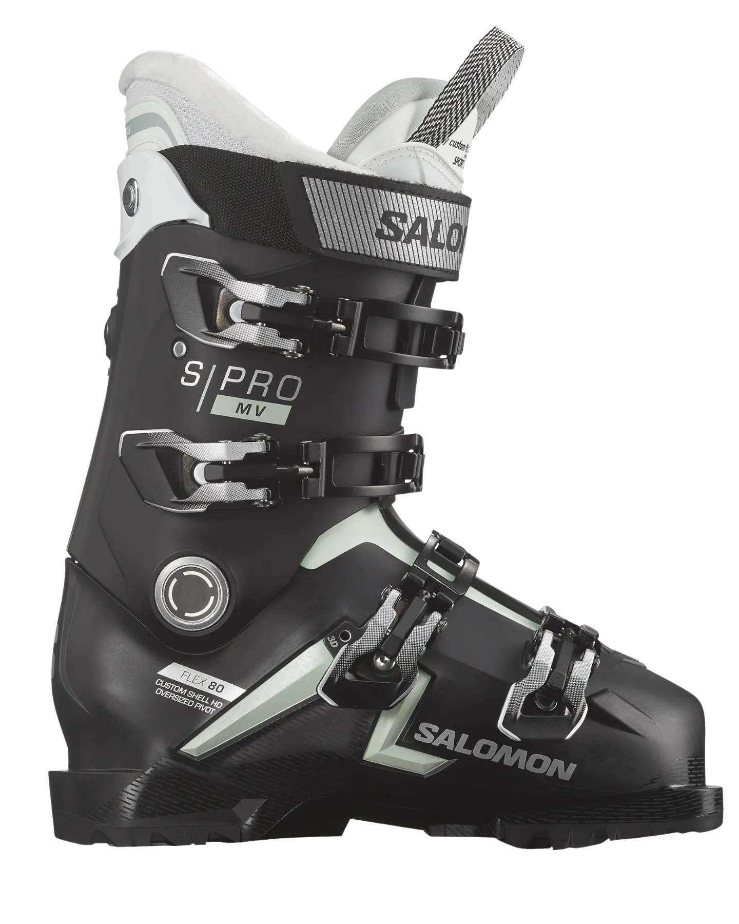 Salomon S/Pro Mv 80 Cs GW Women's Ski Boots - Black / White Moss - 2023