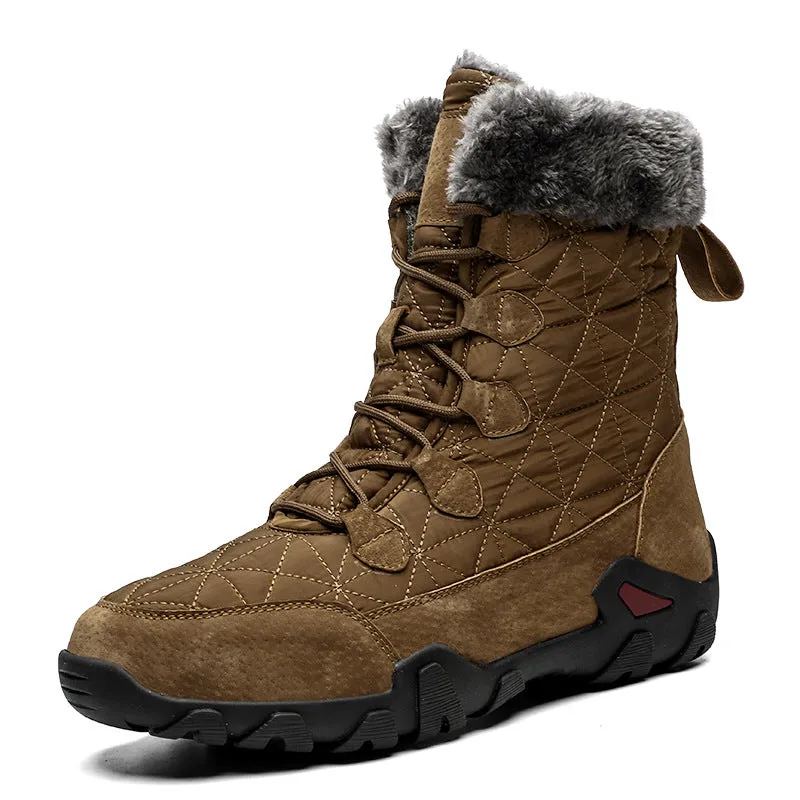 Snow Boots Men's Winter Warmth And Velvet Thickened Outdoor Casual Shoes